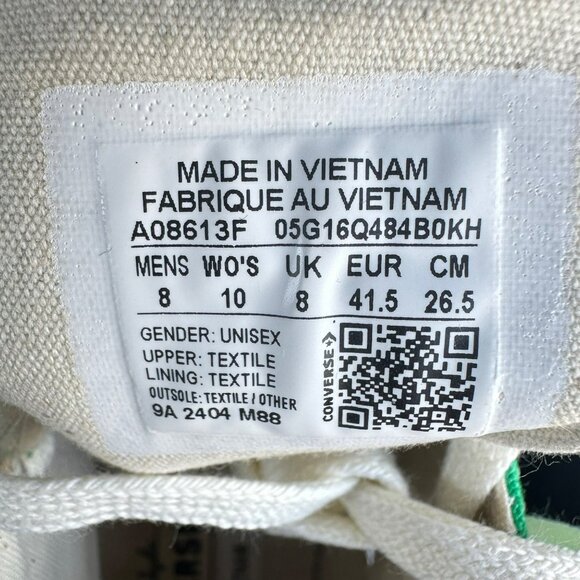 ⭐Converse Chuck Taylor All Star Hi Canvas 10 Womens Shoes Sneaker Green A08613F⭐ - Picture 9 of 13